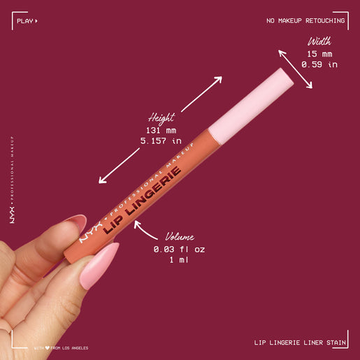 NYX Professional Makeup Lingerie Liner Lip Stain Send Nudes 1mL