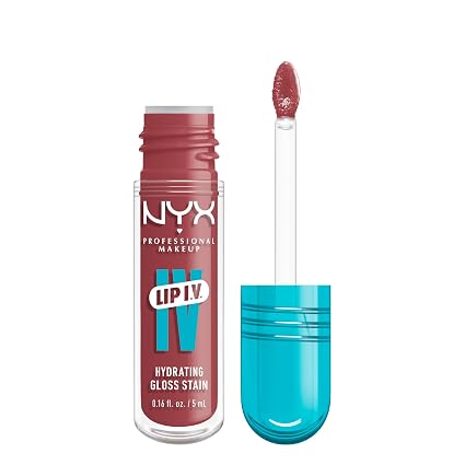 NYX Professional Makeup Lip I.V. Hydrating Lip Gloss Stain Petal Pourin 5mL