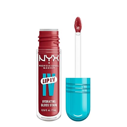 NYX Professional Makeup Lip I.V. Hydrating Lip Gloss Stain Bubblegum Burst 5mL