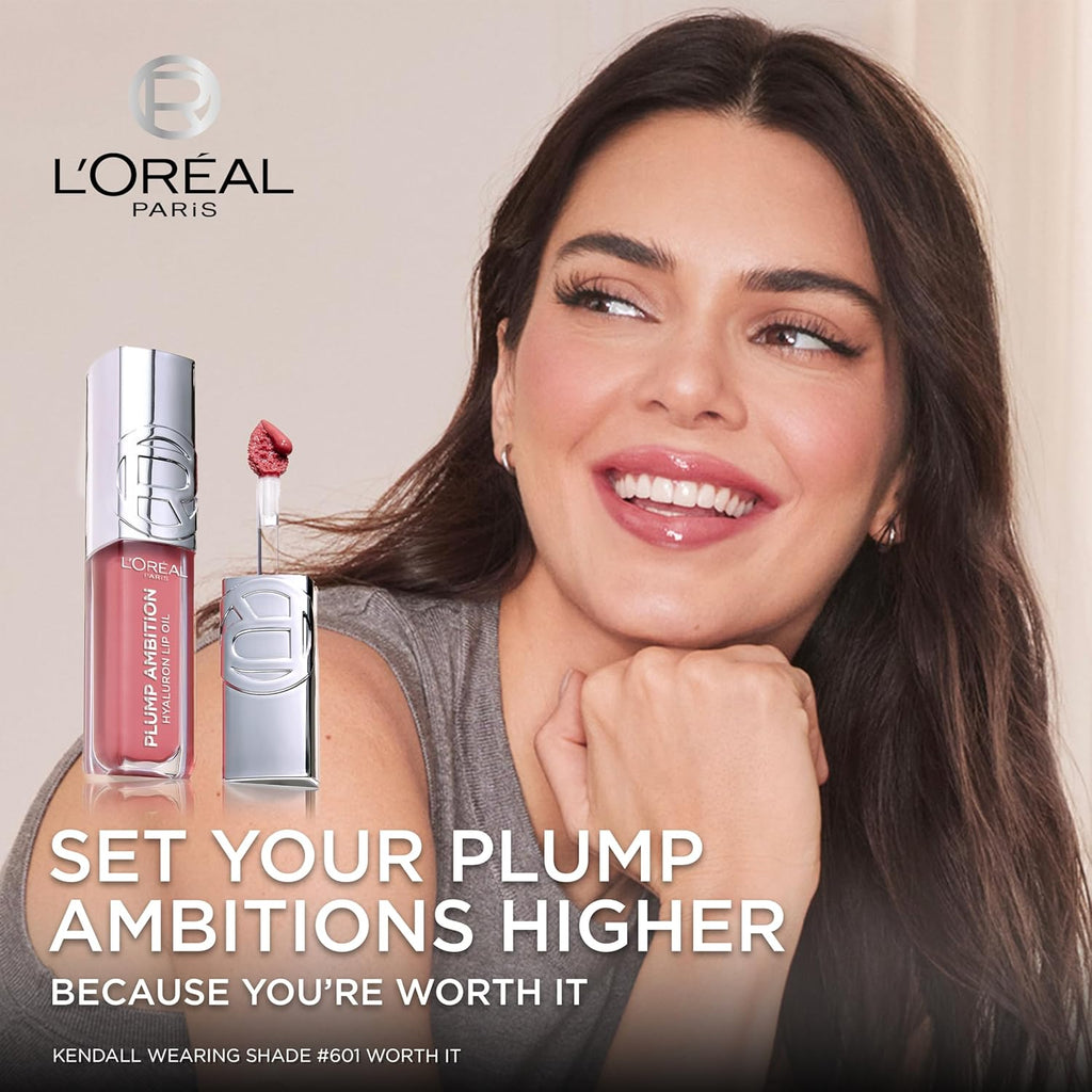 L'Oréal Paris Plump Ambition Hyaluron Lip Oil Wine O'Clock 485
