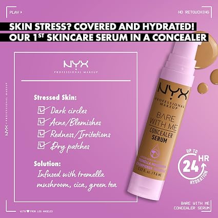 NYX Professional Makeup Bare With Me Concealer Serum Medium Vanilla 9.6mL