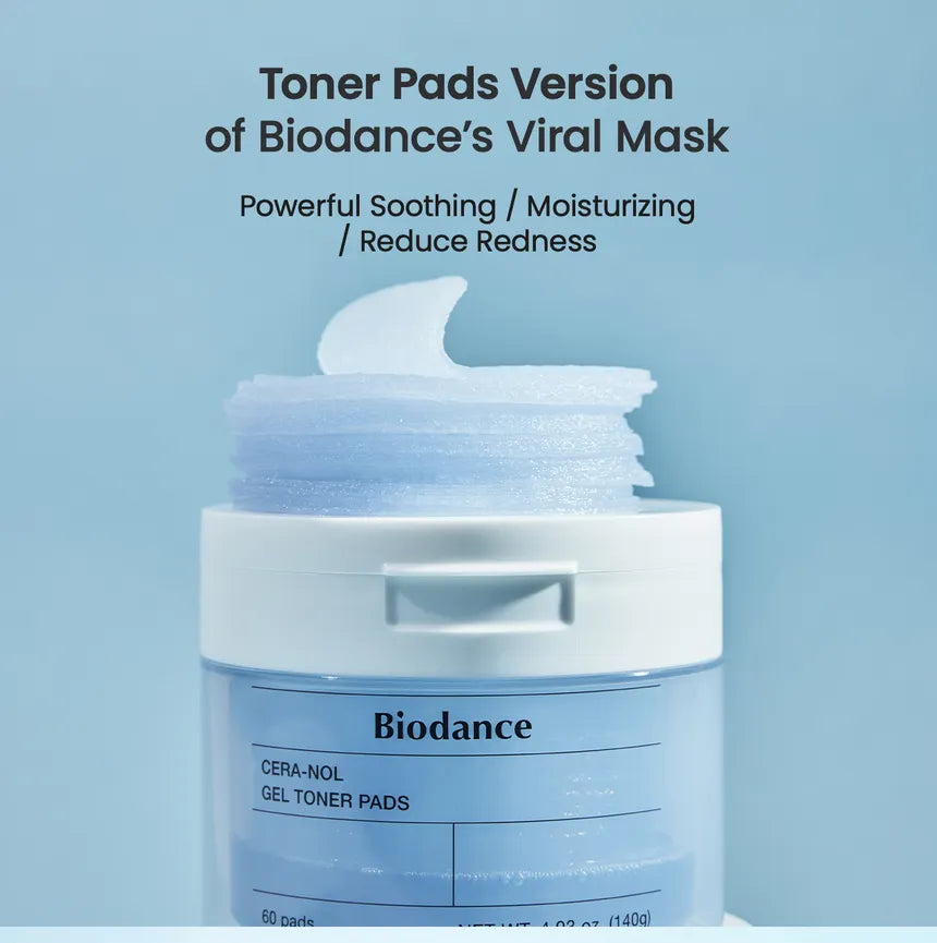 Biodance Cera-nol Gel Toner Pads 60 Pads