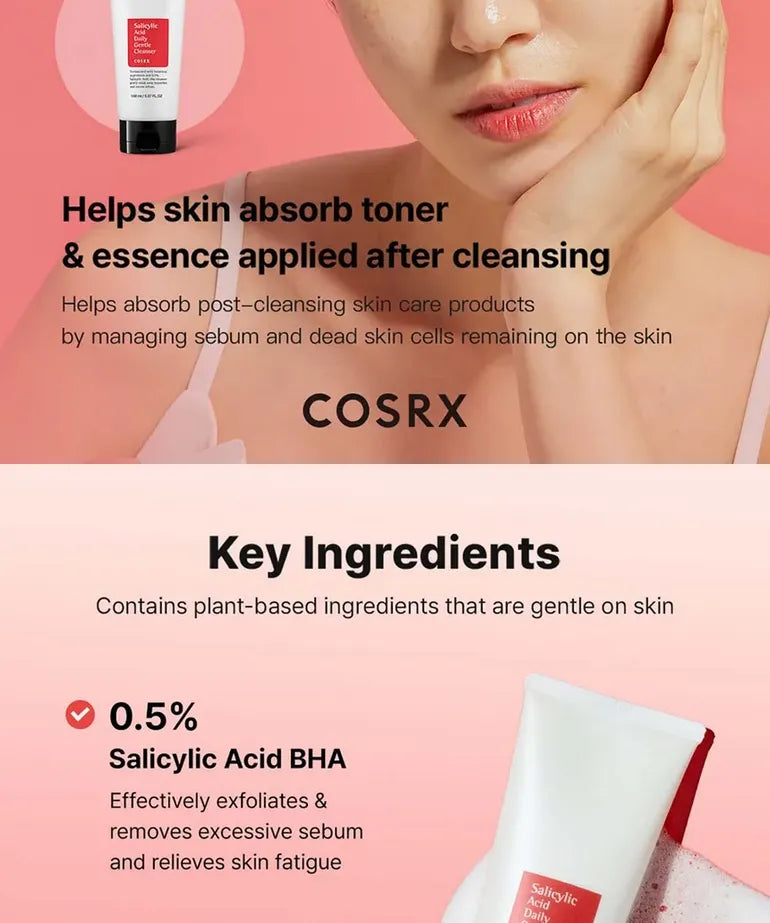 COSRX Salicylic Acid Daily Gentle Cleanser [150ml]