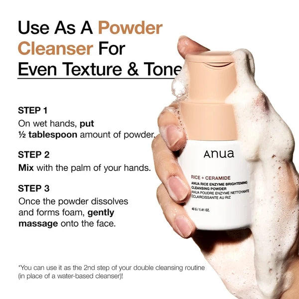 Anua Rice Enzyme Brightening Cleansing Powder [40g]
