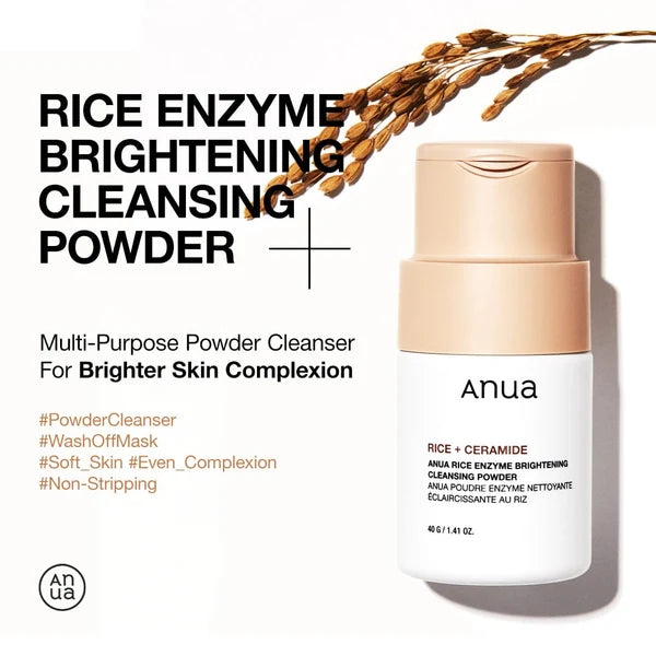 Anua Rice Enzyme Brightening Cleansing Powder [40g]