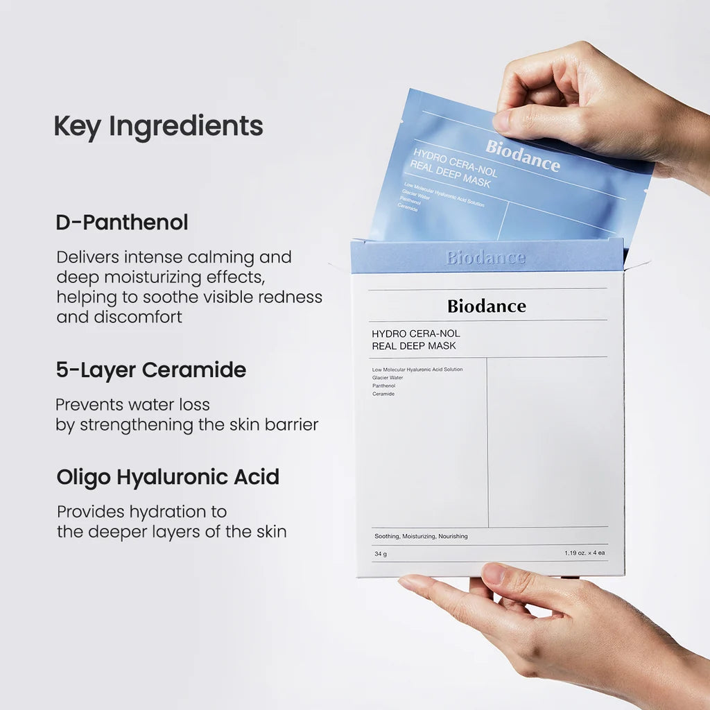 BIODANCE Hydro Cera-nol Real Deep Mask [34g 4ea]